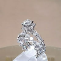 Prstenovi za muškarce, srebrni prstenovi obećanja, izvrstan dizajn, dijamantni prsten, lagani prsten Visoke kvalitete