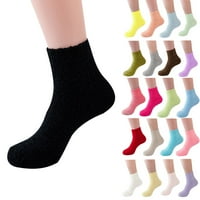 Tople Muške čarape do sredine teleta u Australiji-Rasprodaja zimskih jednobojnih muških i ženskih čarapa