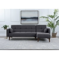 Sekcijska sofa, antracit