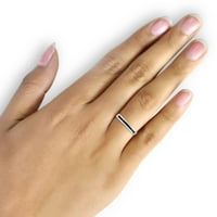 Jewelersclub Dijamantni prstenovi za žene - 0. Karat Black Diamond Ring nakit - srebrne trake za žene - prsten od Jewelersclub