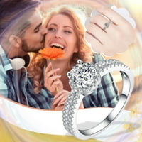 ; sjajni cirkonski prsten za žene modni nakit popularni dodaci za žene