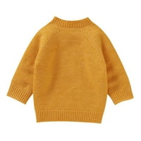 2 / pleteni džemper za malu djecu, dječake i djevojčice, Uskršnji džemper, džemper, pulover, majica, vrhovi, zimska žuta odjeća od