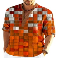 Muška košulja od tunike u obliku košulje u obliku košulje u obliku košulje, ležerni vrhovi, udobna bluza za odmor u obliku košulje