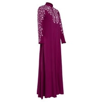 Haljine Za plažu za žene Kaftan Abaia Maksi s čipkastim šavom Arapski Jilbab Maksi s džepovima haljina za žene