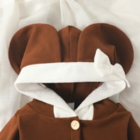 Snježni kombinezon s kapuljačom i dugim rukavima za novorođene dječake i djevojčice, odjeća za 9 mjeseci