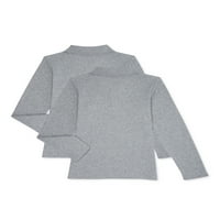 Školska uniforma za djevojčice, interlock polo majica dugih rukava, set od 4-18 veličina