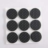 Jedinstvene ponude okrugle ne-Slip ljepljive pločice za namještaj, crni, 18-pack