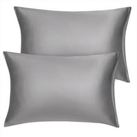 Jedinstvene ponude svilenkasti satenski jastučni jastuci Slučajevi sivi 14 20