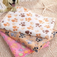 Poplun za kućne ljubimce u paketima, mekani prijenosni jastuk od flisa za krevet za pse za mačke s otiskom kosti šape za dom
