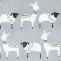 Dječja Plišana deka od ovčje vune od ovčje vune, Aztečka Lama, Jedna veličina