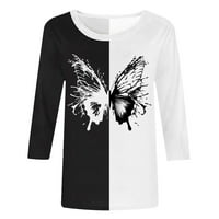 Ženska ljetna modna majica s uskim leptir mašnom s kratkim rukavima