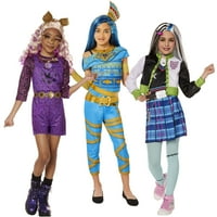 ; / Višebojni kostim Cleo Neil iz Monster School za Noć vještica perika od tijare za djevojčicu od 4-10 godina torba na kopčanje