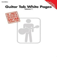 Bijele stranice kartice gitare-Glasnoća