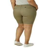 Lee ženske plus veličine 9 Chino Bermuda kratke hlače