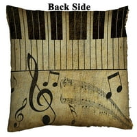 Vintage glazbeni klavir reverzibilna svjetlucava jastučnica sirena navlaka za jastuk za uređenje doma