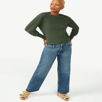 Besplatni montažni ženski ugodni džemper za pređe