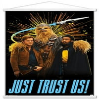 Zidni plakat Ratovi Zvijezda: Solo-vjerujte nam u drvenom magnetskom okviru, 22.37534