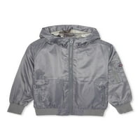Debela vodootporna jakna s kapuljačom i džepovima s patentnim zatvaračem, veličine 4-7