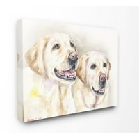 Stupell Industries Dog Prijatelji kućnih ljubimaca akvarel akvarel Slikanje platna zidna umjetnost George Dyachenko