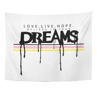 Cool je vjerovati u svoje snove inspirativni citat grafika slogan majice kreativna upotreba vjera zidna umjetnost viseća tapiserija