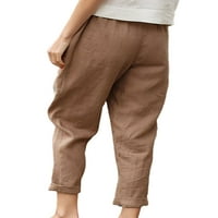 Ženske hlače s ravnim nogavicama, Ležerne hlače, mekani uredski Kaki hlače