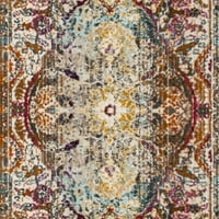 Tradicionalni cvjetni tepih od 2'2 8'tirkizne Bjelokosti
