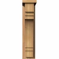 1 2 W 12 d 24 h pescadero glatka corbel w natplate, zapadnjački crveni cedar