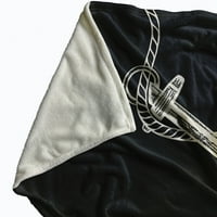 Prekrivač od flisa od sidra u boji morskog psa standardni prekrivač