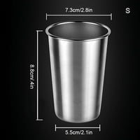 Šalica od nehrđajućeg čelika nelomljive čaše za žene i muževe srednje veličine 350 ml