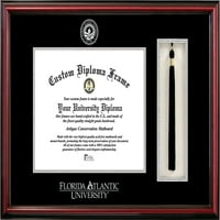 Florida Atlantic University 8.5 11 Tassel BO i Silver Embossid Diplomski okvir