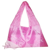 Jedinstvena torba za kupovinu za višekratnu upotrebu-presavija se u ružičasti zeko