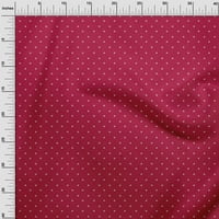 Jednobojna pamučna tkanina od batista s kružnim blokovskim tiskom, tkanina za šivanje širine od
