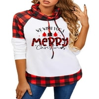 ;/ Ženske jesenske božićne majice labavog kroja s printom losa božićne dukserice topli pulover s dugim rukavima Stil -;