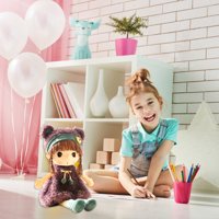 Nevjerojatna princeza krpena lutka igračka lijepa crtana djevojka lutka plišane igračke pokloni za djecu i djevojčice ljubičasta