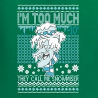 Divlji Bobbi, zovu me snježnim majstorom, previše sam ružan Božićni džemper s okruglim vratom i grafičkim printom, Kellie, 3 Number-Number