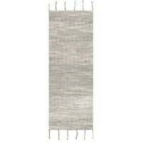 Nuloom Diem Geometric Cotton Tassel Runner prostirka, 2 '6', bež