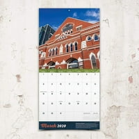 Zidni kalendar s prekrasnim scenskim prikazom, mjesečni prikaz, 16 mjeseci