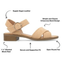 Zbirka Journee Collection Womens Cressida Crisscross remen složene sandale pete
