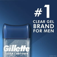 Muški antiperspirantni dezodorans za muškarce, prozirni gel, miris za muškarce, 3 oz