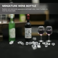 Mini figurice za boce vina, ukrasni ukrasi za modeliranje mini domaćih boca vina u mješovitom stilu