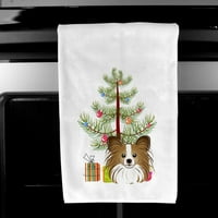 Set kuhinjskih ručnika 25 komada božićno drvce i Papillon bijeli, 25 komada
