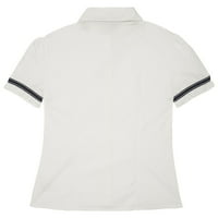 Školska uniforma za djevojčice s francuskim tostom, bluza s kratkim rukavima s mašnom od vrpce, veličine 4-20