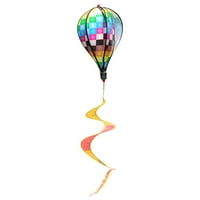 Balon vjetrenjača šarene šljokice prugaste viseće vjetrenjače spirala za unutarnji i vanjski dekor vrta i dvorišta