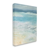 Moderna plaža valovi apstraktna Obala obalna Galerija slika omotan platno ispis zidne umjetnosti