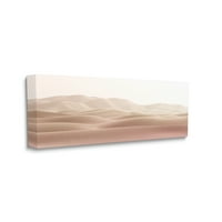Stupell Industries ružičasta sunčana pješčana desert daleka brda pejzažna fotografija galerija omotana platno print zidna umjetnost,