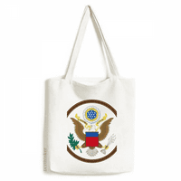 Platnena torba s nacionalnim amblemom Sjedinjenih Država, torba za kupovinu, ležerna torba