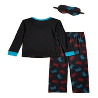Dvodijelna pidžama set s dvodijelnim pidžama s odgovarajućim maskama za oči 4-16