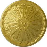 Ekena Millwork 1 2 OD 1 2 P Brontes Strop Medaljon, ručno oslikano bogato zlato