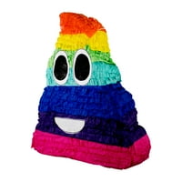 Rainbow Swirl Emoji Party Pinata, tradicionalno ručno izrađen