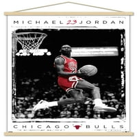 Michael Jordan - plakat na zidu zakucavanja, 14.725 22.375